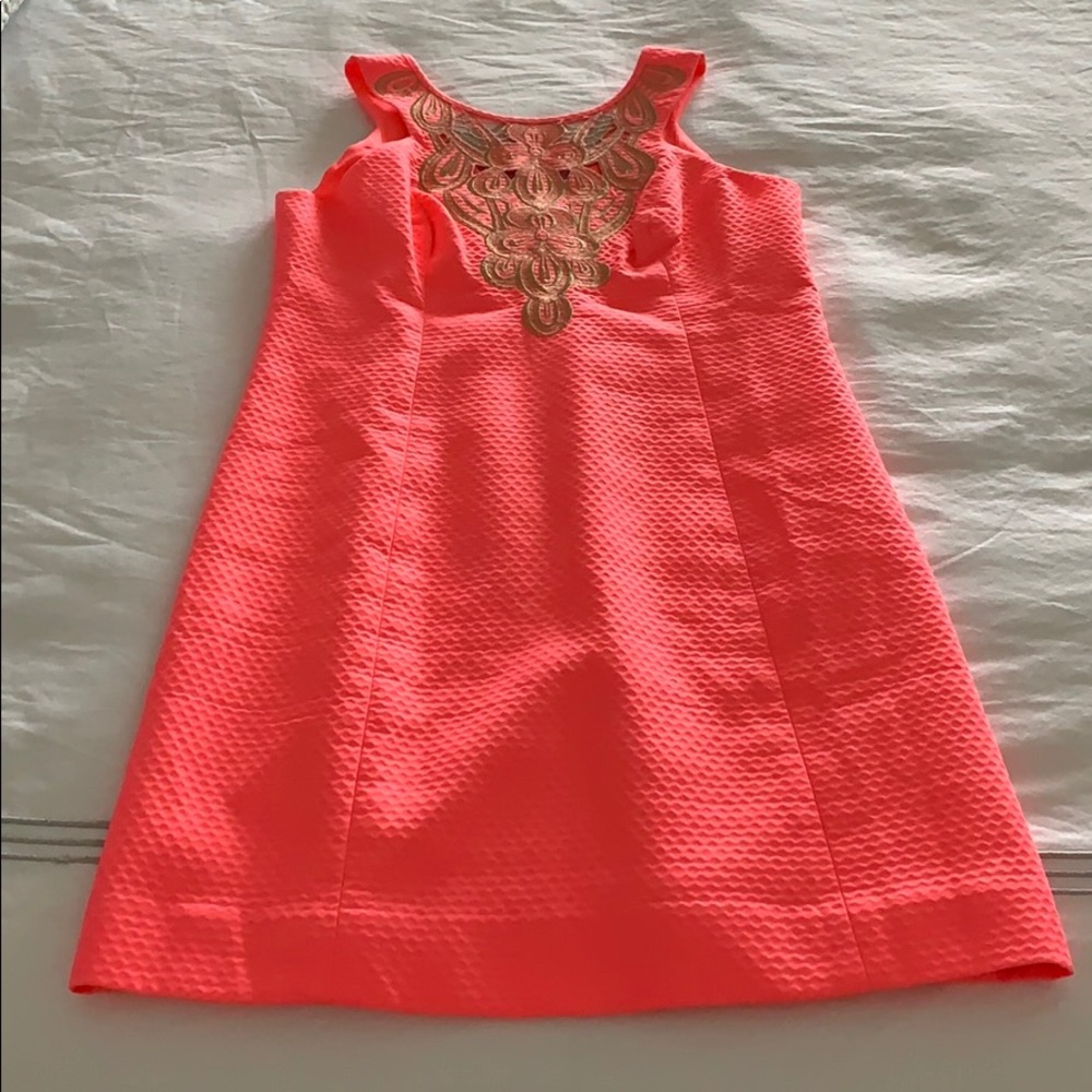 Coral Lilly Pulitzer shift dress